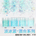 Chunky Glitter Pulver Mischfarbe für Nail Art Glitter Pulverflocken